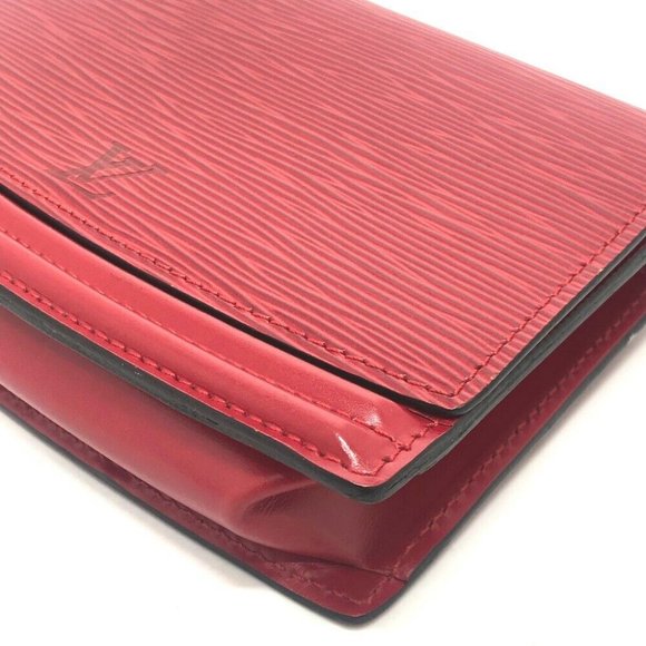 LOUIS VUITTON M52607 Epi Pochette Ceinture Tilsit Pouch only Bag Red - Picture 6 of 12